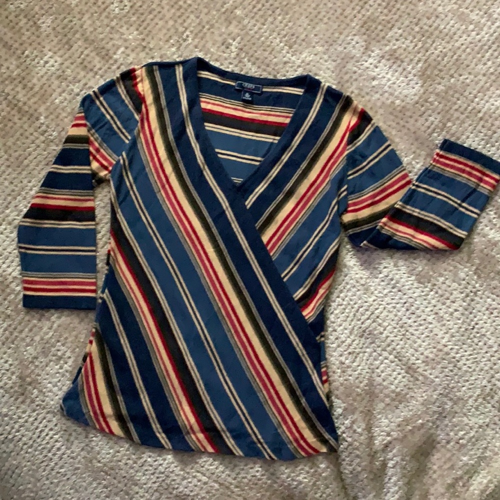 Super cute striped Chaps Denim brand top!